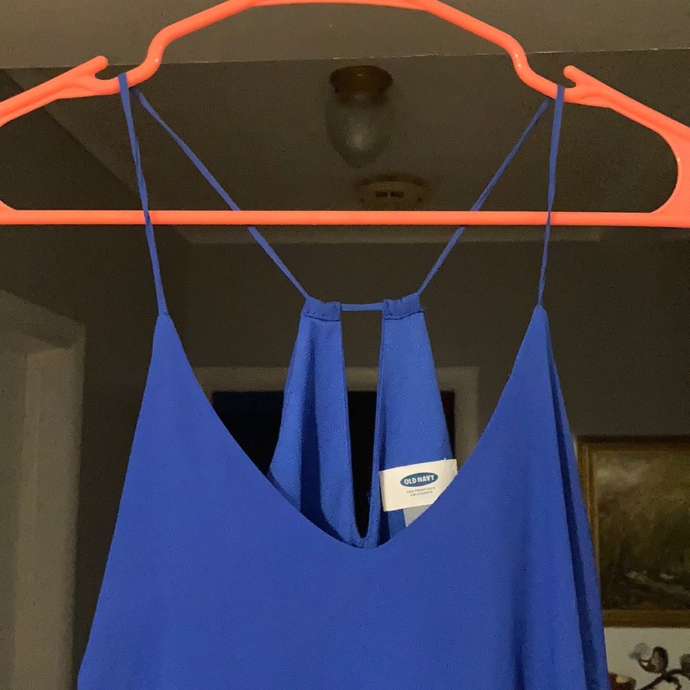 Old Navy size small royal blue spaghetti maxi dress